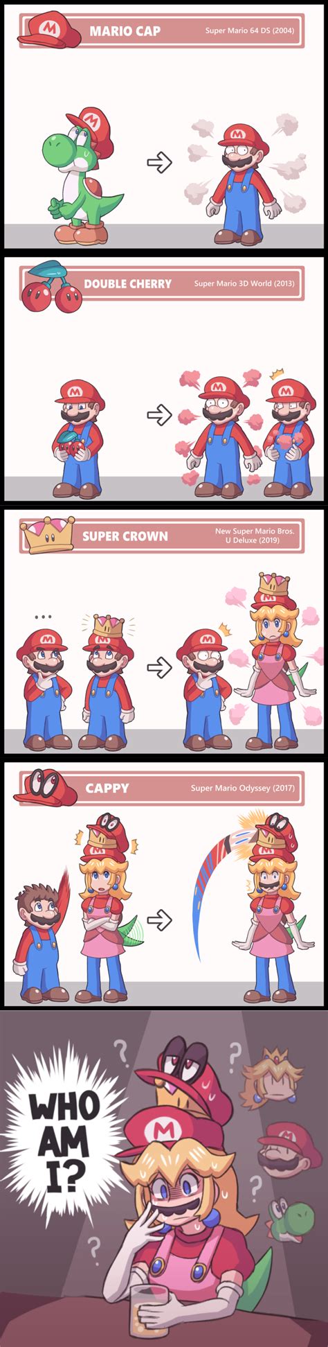 What If We Combined The Weird Mario Power Ups Peachette Super Crown Mario Funny Mario