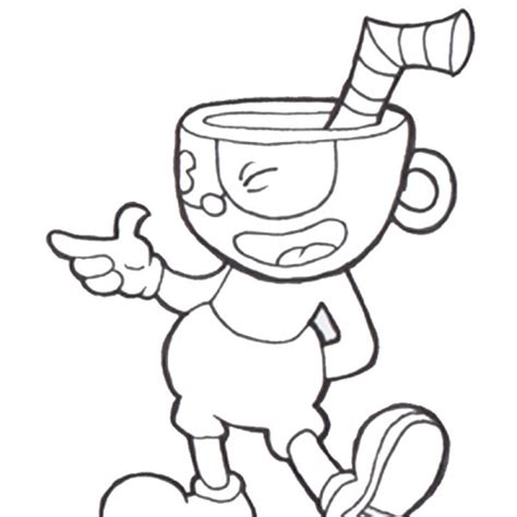 Cuphead Coloring Pages Cuphead And Mugman Free Printable Coloring Pages