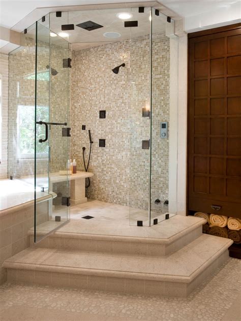 Bathroom glass tile offers features that regular tile doesn't. Benefits of Glass Enclosed Showers - HomesFeed