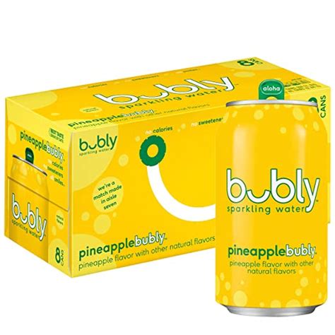 Bubly Sparkling Water Pineapple 12 Fl Oz Pack Of 8
