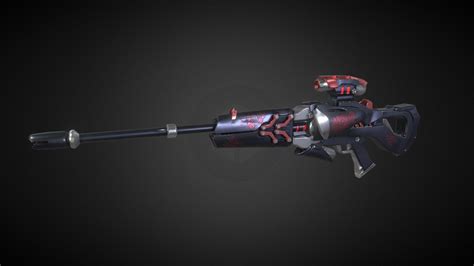 Overwatch Fan Made Widowmaker Rifle Buy Royalty Free 3d Model By