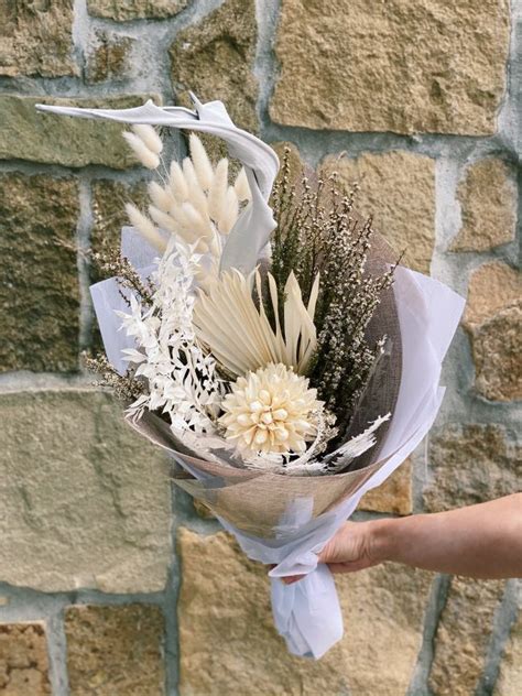See more of dried flowers brisbane on facebook. Medium all white Dried and Preserved Posy - The Lush Lily ...