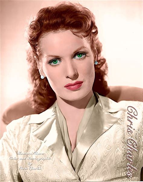 Maureen Ohara Color Conversion In 32 Bit Stereographic By Chris Charles From Bw Scan Old