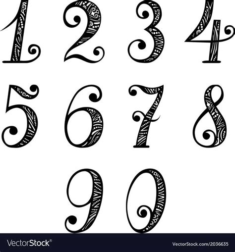 Numbers Typography Graffiti Lettering Fonts Tattoo Lettering Fonts Bullet Journal Font