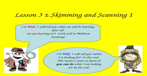 Skimming E Scanning Exemplos