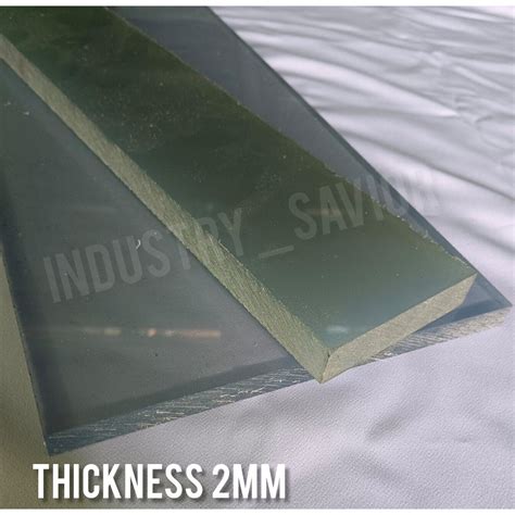 Polyvinyl Chloride Pvc Sheet Clear Thickness 2mm Width 550mm Lazada