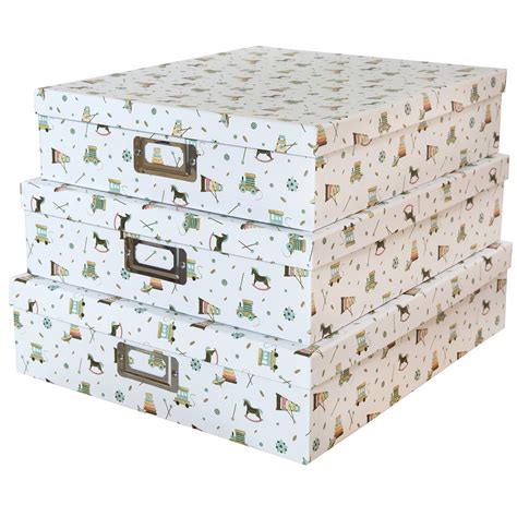 Soul And Lane Decorative Storage Cardboard Boxes For Kids Room Nursery