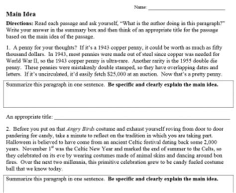 15 Best Images of Template Main Idea Worksheet - Thematic Web Graphic