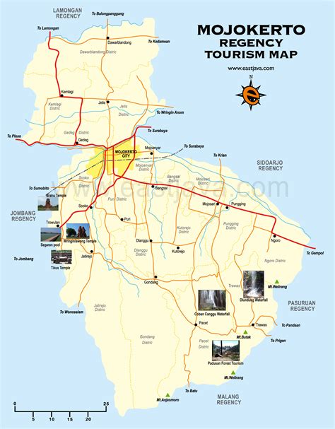 Mojokerto Map Peta Kabupaten Mojokerto
