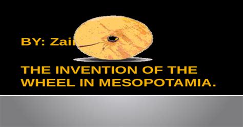 The Invention Of The Wheel In Mesopotamia