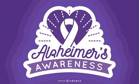Alzheimers Awareness Ribbon Set Vector Download