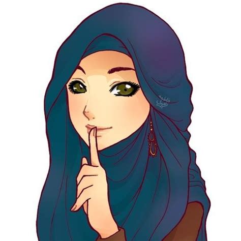 Being A Hijabi Hijab Cartoon Anime Muslim People Illustration
