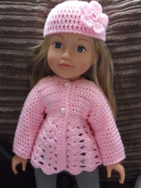 Crochet Pattern For Jacket And Hat For 18 Inch Doll Etsy