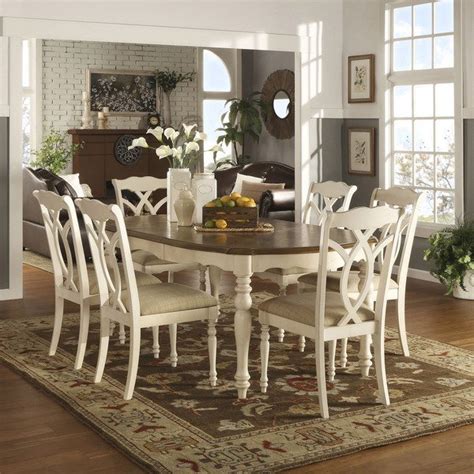 Wood dining chairs, rustic dining chairs, antique chairs, oak dining chairs, reclaimed wood chairs, mid century chairs, farmhouse chairs. Antique White Dining Room Set - Home Furniture Design