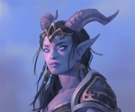 World Of Warcraft Draenei Portrait By Joseph Weston
