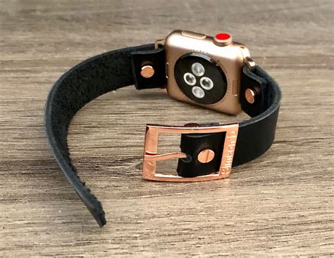 It fits all sizes of apple watch and is available with black and silver hardware accents (42/44mm gold is sold out, but you can sign up to be notified when it's back in stock). Rose Gold Apple Watch Band 38mm 40mm 42mm 44mm iWatch Bracelet Series 5 4 3 2 1 Adjustable Black ...