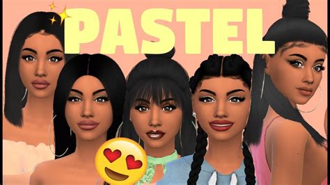 Pastel Sim 😍 Cas The Sims 4 Youtube