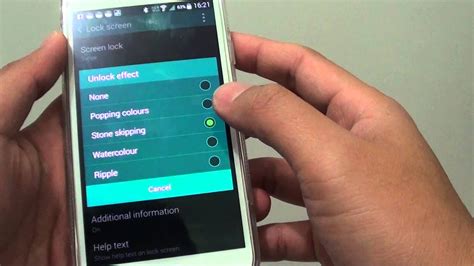Samsung Galaxy S5 How To Change Lock Screen Unlock Effect