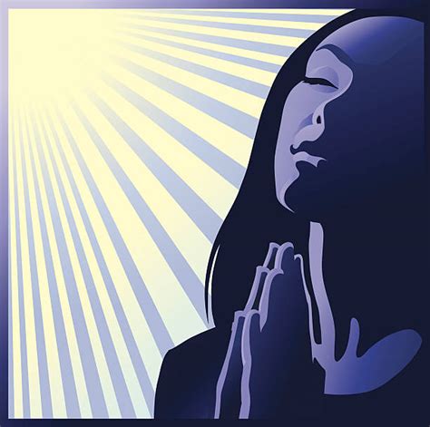 Christian Women Praying Clip Art