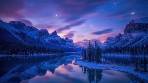 Paisaje De Lago En Las Montañas Al Amanecer Fondo De Pantalla 4k Ultra