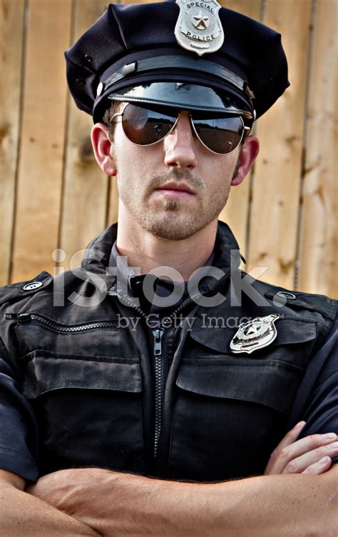 Gritty Policeman Stock Photo Royalty Free Freeimages