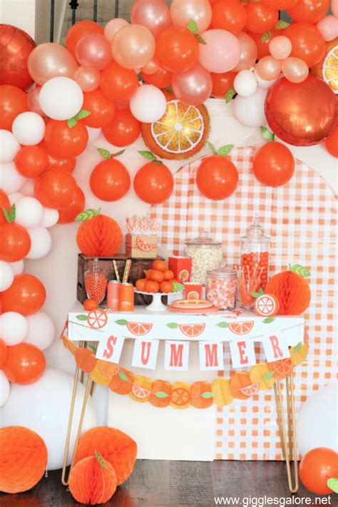 Orange You Glad Its Summer Party Ideas Giggles Galore