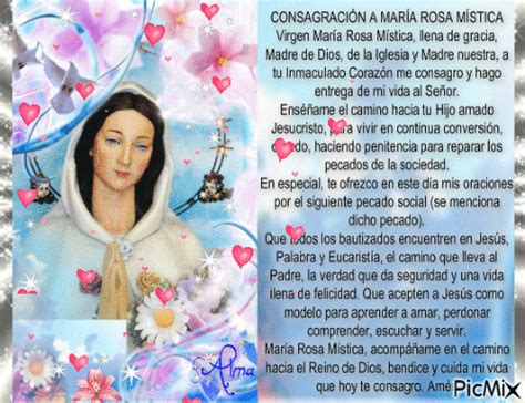 Consagracion A Maria Rosa Mistica Free Animated  Picmix
