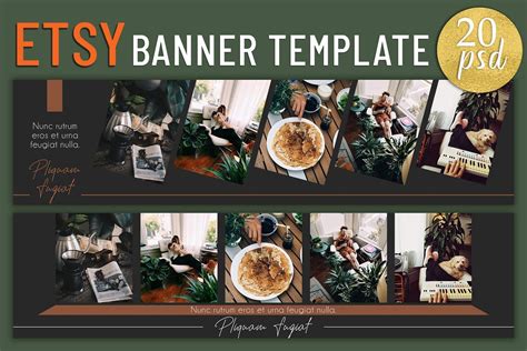 ETSY Banner Template | Banner template, Etsy banner, Banner template design