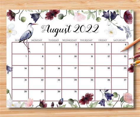 Fillable Calendar Cute Themes Text You Planner Calendar Save The