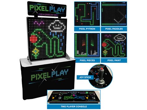 Pixel Play 4 In One Electronic Game Two Player Retro Game Rental