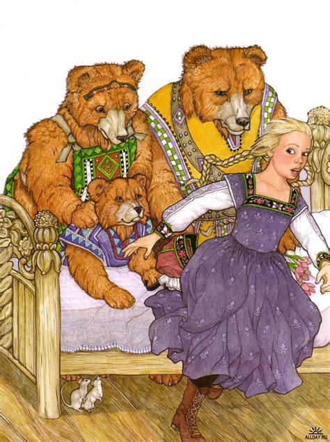 Jan Brett Illustration Goldilocks And The Three Bears Jan Brett Art And Illustration Book