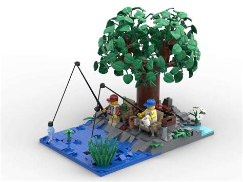 Lego Moc Fishing Day By Silenfu Rebrickable Build With Lego