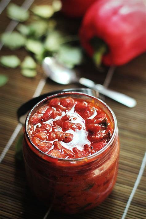 South Indian Red Bell Pepper Chutney Pickle By Chinmayie Bhat