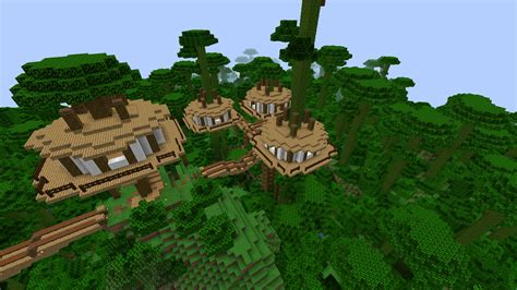Minecraft Treehouse Village Jungle Treehouse Village Minecraft Project