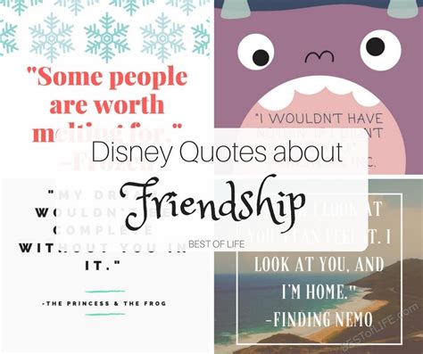 Disney Quotes About Friendship - The Best of Life