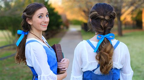 Belle hairstyle inspired from disney movie beauty and the beast. Belle Ponytail | Beauty & The Beast | Cute Girls Hairstyles