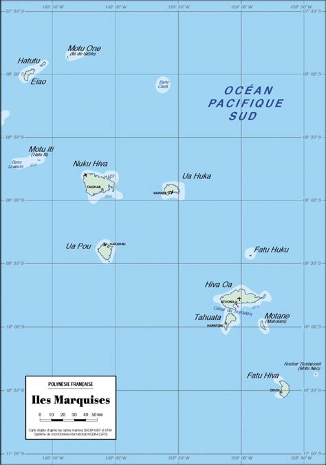 Map Of The Marquesas Islands Carte Des Iles Marquises Expedition