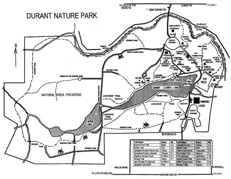 Durantnaturepark Trail Map Park Trails Trail Maps Nature
