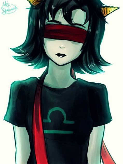 Here S A Blinfolded Terezi 3 Melspontaneous Tumblr Davekat Pyrope What To Draw Best Fan