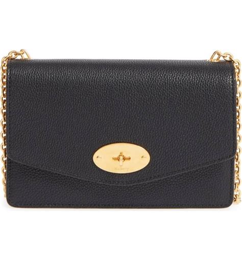 Mulberry Leather Crossbody Clutch Jennifer Aniston Black Bag With
