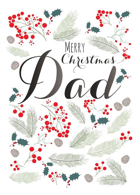 merry christmas dad card scribbler