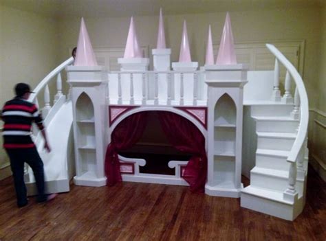Bunk beds with slides for girls and boys are the latest and most fantastic bunk beds on the market. NEW CUSTOM PRINCESS ANNA'S CASTLE LOFT/BUNK BED/INDOOR ...
