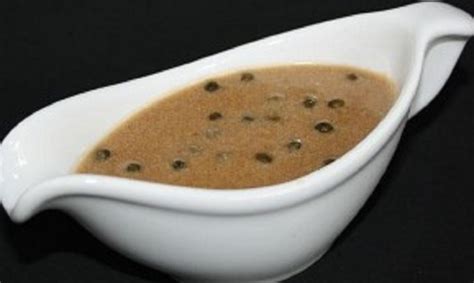 Recette Sauce aux poivres vert de maman