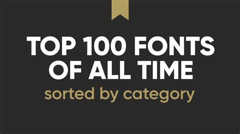 Top 100 Best Fonts For Graphic Designers 2021