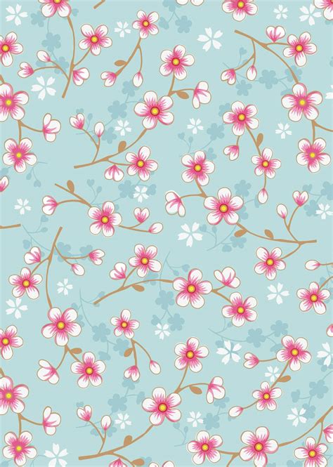 Cherry Blossom Pattern Wallpaper Trending Hq Wallpapers