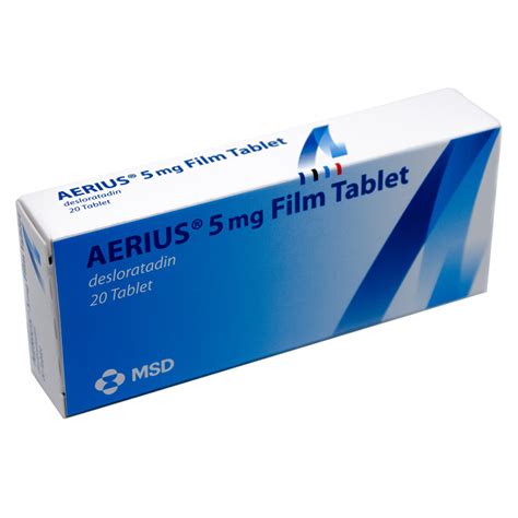 Aerius Desloratadine 5mg Tablets 20’s Guardian Health Pharmacy