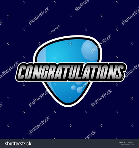 Congratulations Beautiful Greeting Card Background Banner Stock Vector