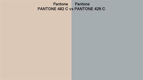 Pantone 482 C Vs Pantone 429 C Side By Side Comparison