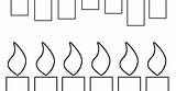 Candles Birthday Printable Coloring Candle Template Pages Clip Kids Printablee Templates Craft Via sketch template