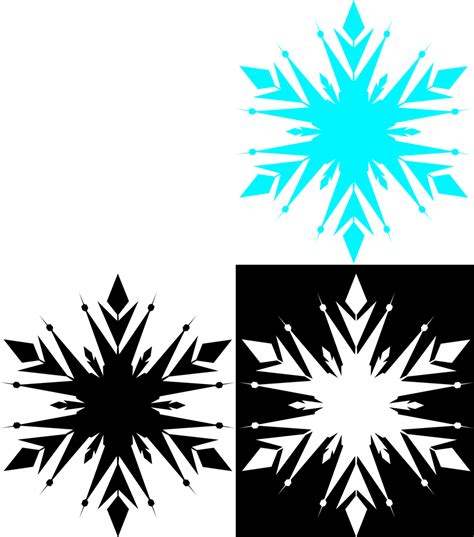 Snowflake Silhouette Vector At Getdrawings Free Download